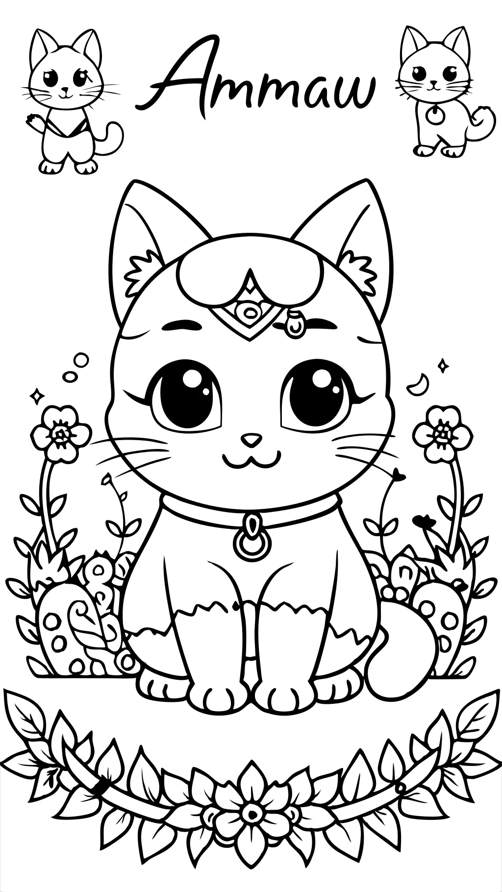 aphmau cat coloring pages